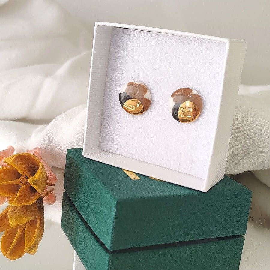 Midi Circles Black & Brown