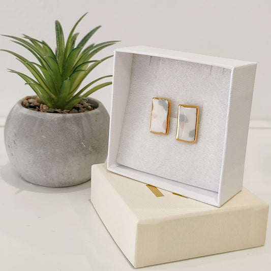 Double Square Green & Cream