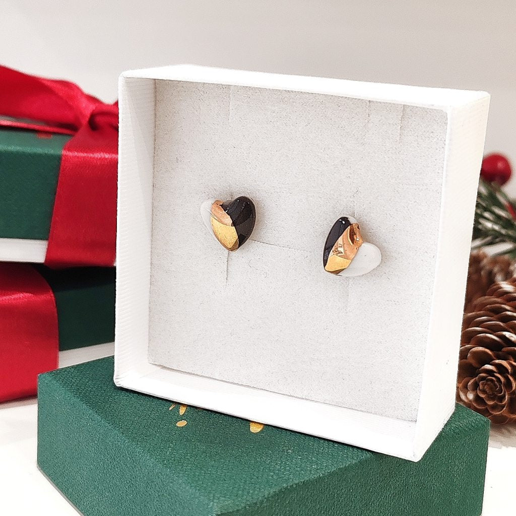 Mini Hearts Black & White