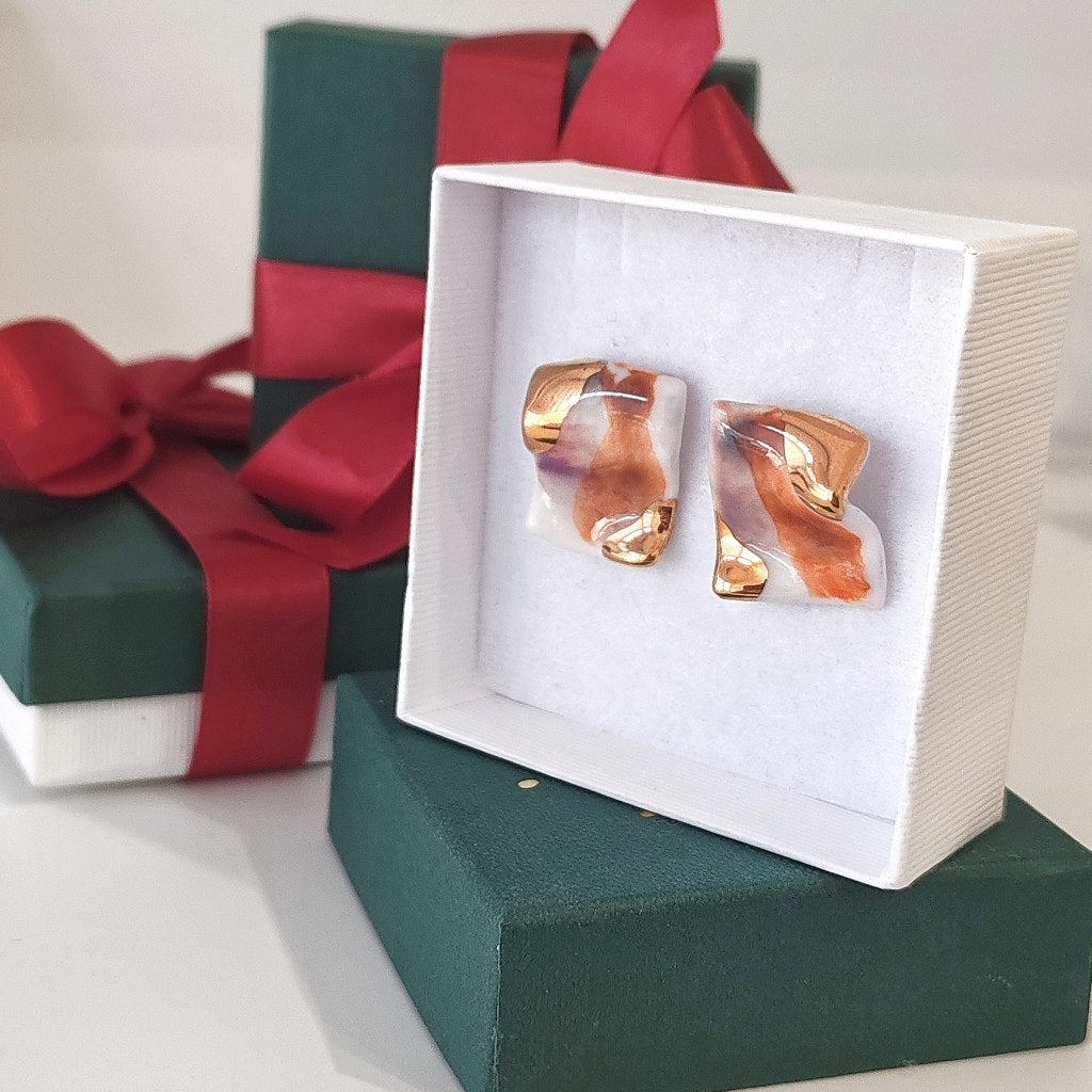 Double Square Orange & Lavander