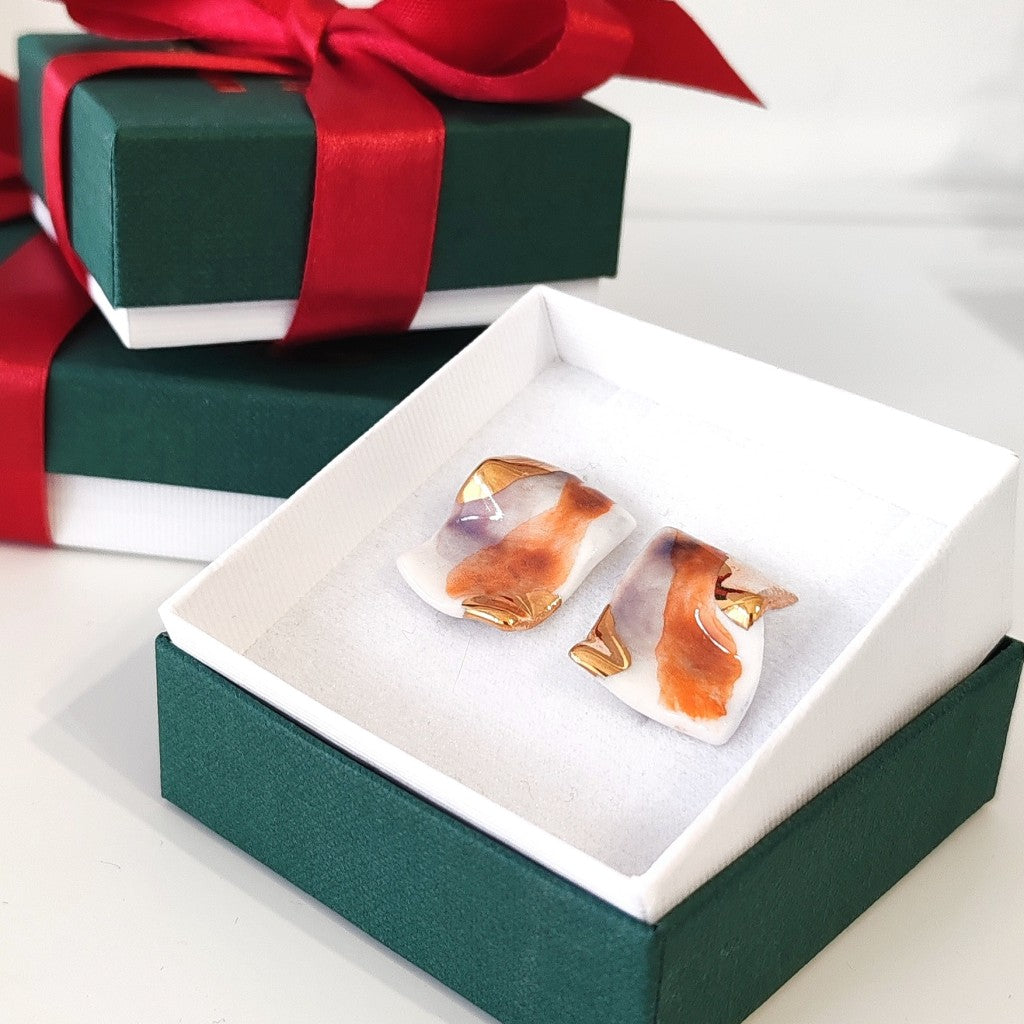 Double Square Orange & Lavander