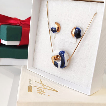 Set Ring White & Cobalt