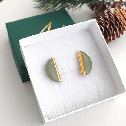 Half Circle  Soft Green