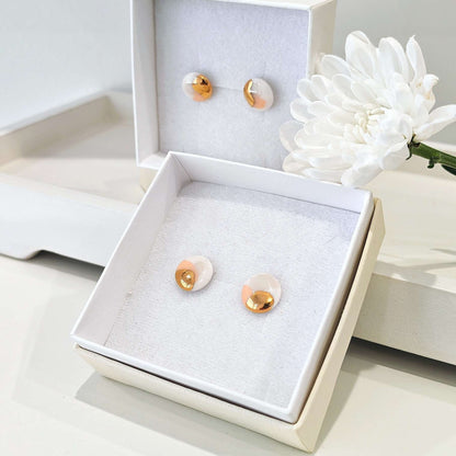 Mini Circle Beige & Orange