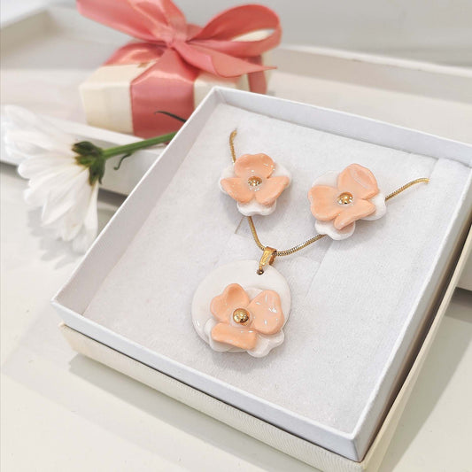 Set Orange Flowers