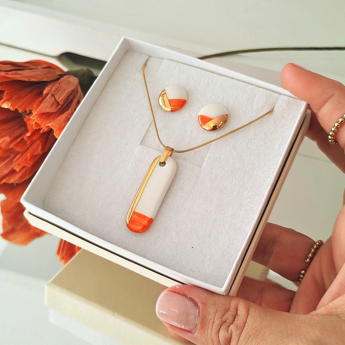 Set Line Art Mandarine Orange