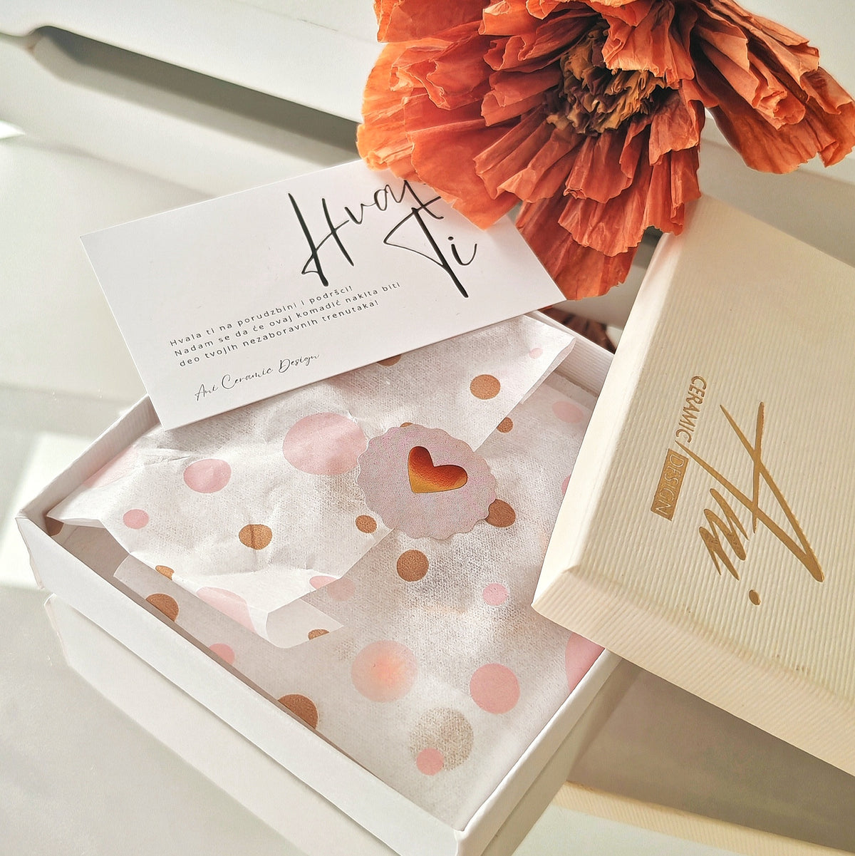 Petals White & Orange