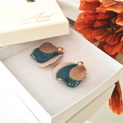 Magic Petals Deep Turquoize & Beige
