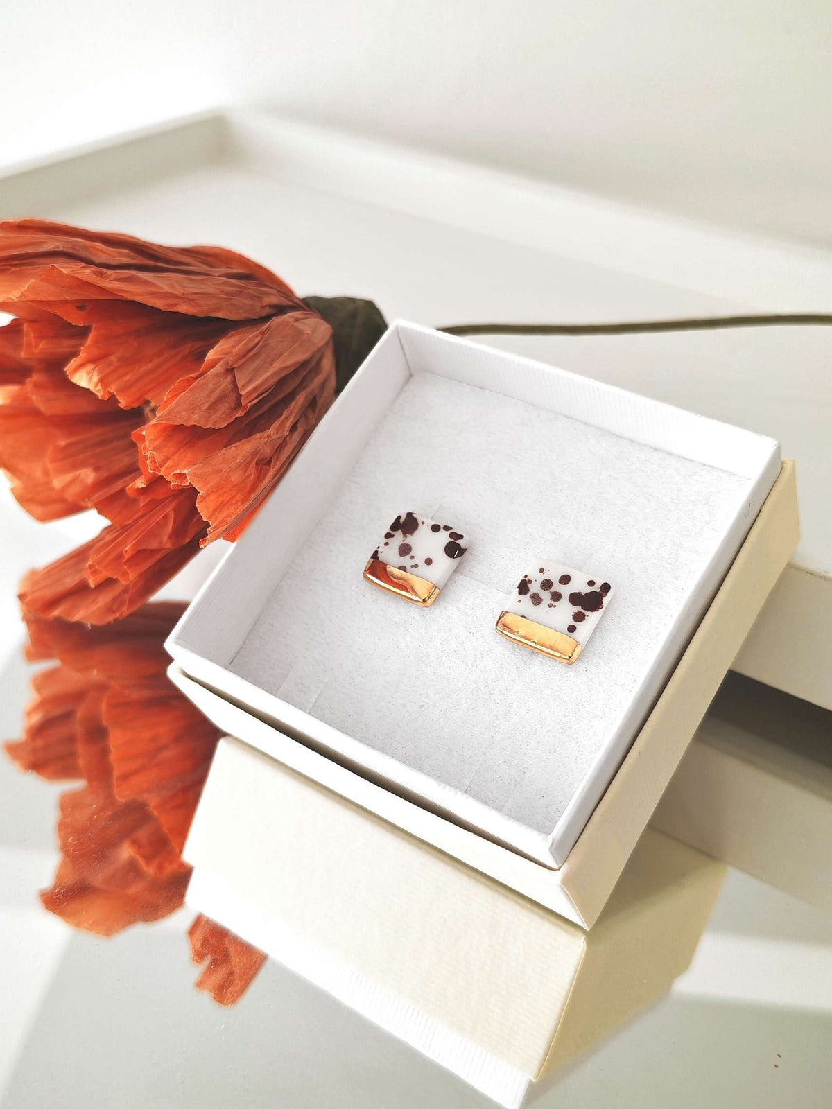 Mini Square Splash Brown