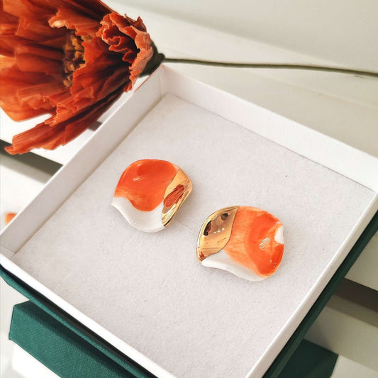 Petals White & Orange