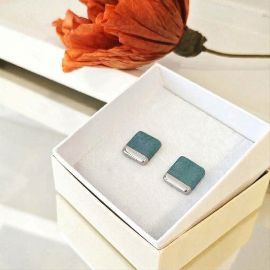 Mini Square Turquoize Platinum