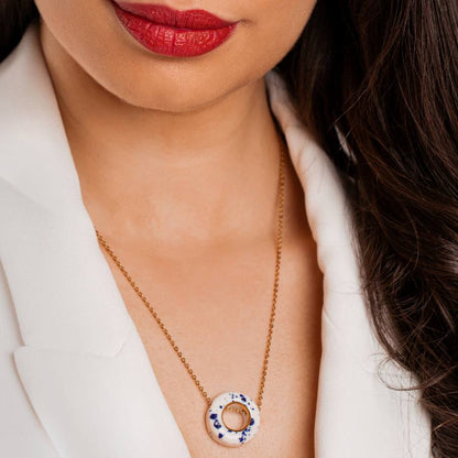 Ogrlica Prsten Bijeli