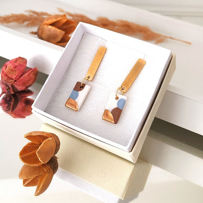 Dvostruki kvadrat plavo-smeđe