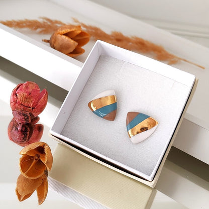 Trokutasta tirkizna i smeđa