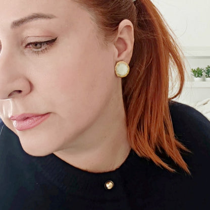 Sun  Midi Petals Pastel Green & White