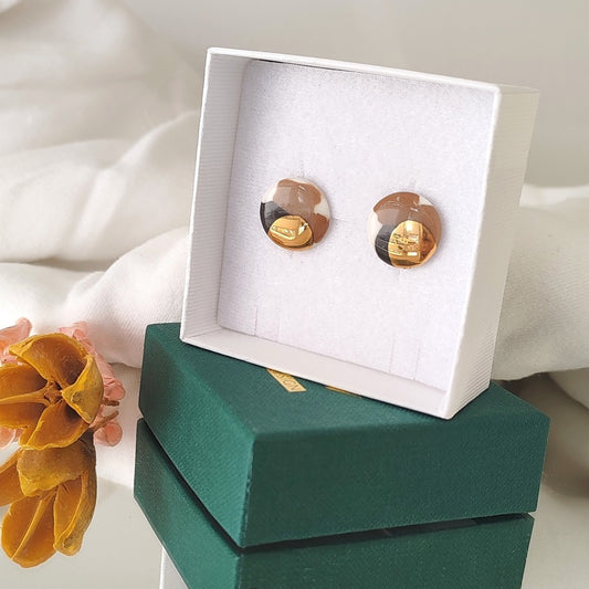 Midi Circles Black & Brown