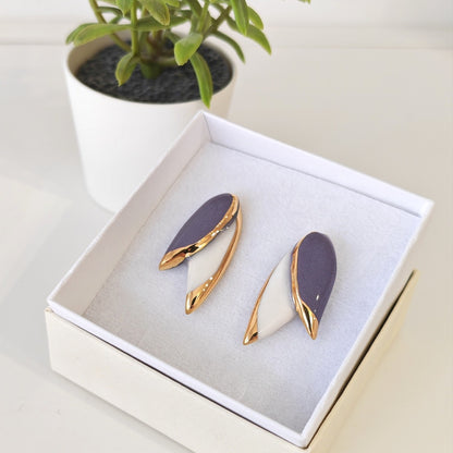 2 Leaf White & Cobalt