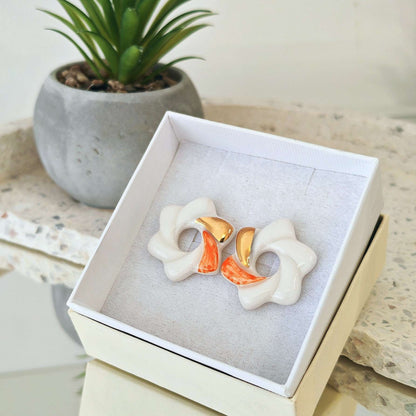 Summer Flower White & Orange
