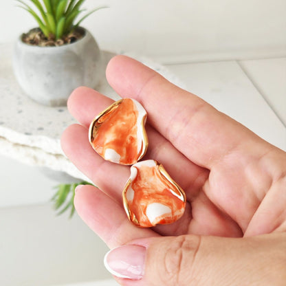 Petals Orange & White 2