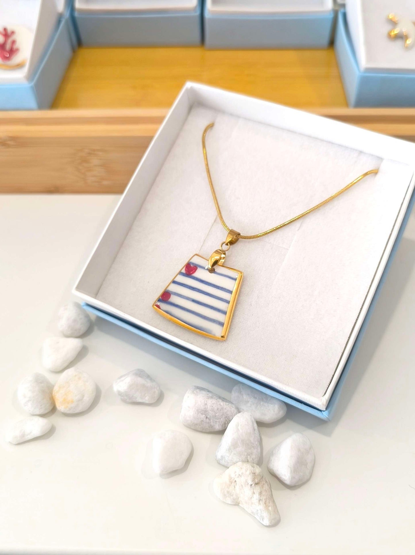 Boka & More Necklace Navy Blue