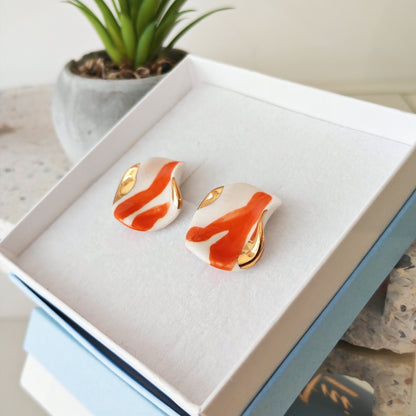 Petals Orange & White