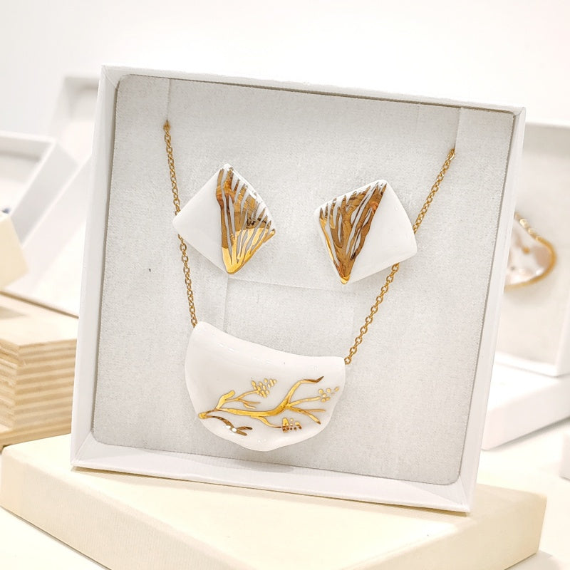 Set Elegant Square White 2