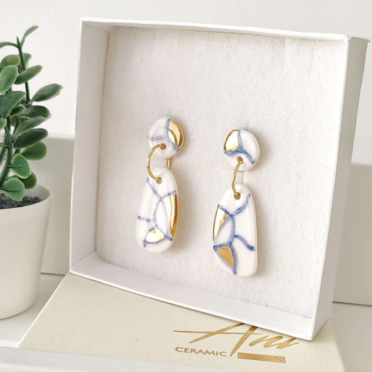 Double Stone Blue & White