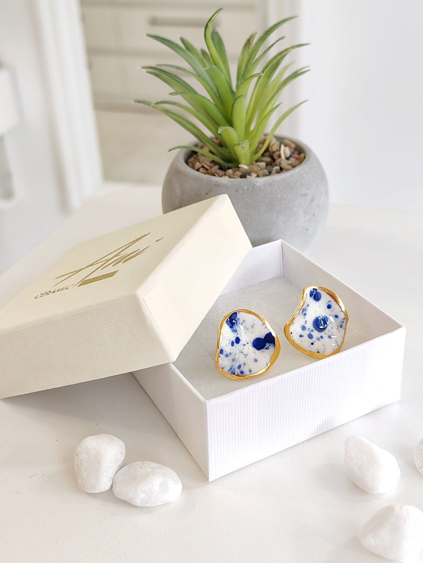 Midi Petals Splash Blue