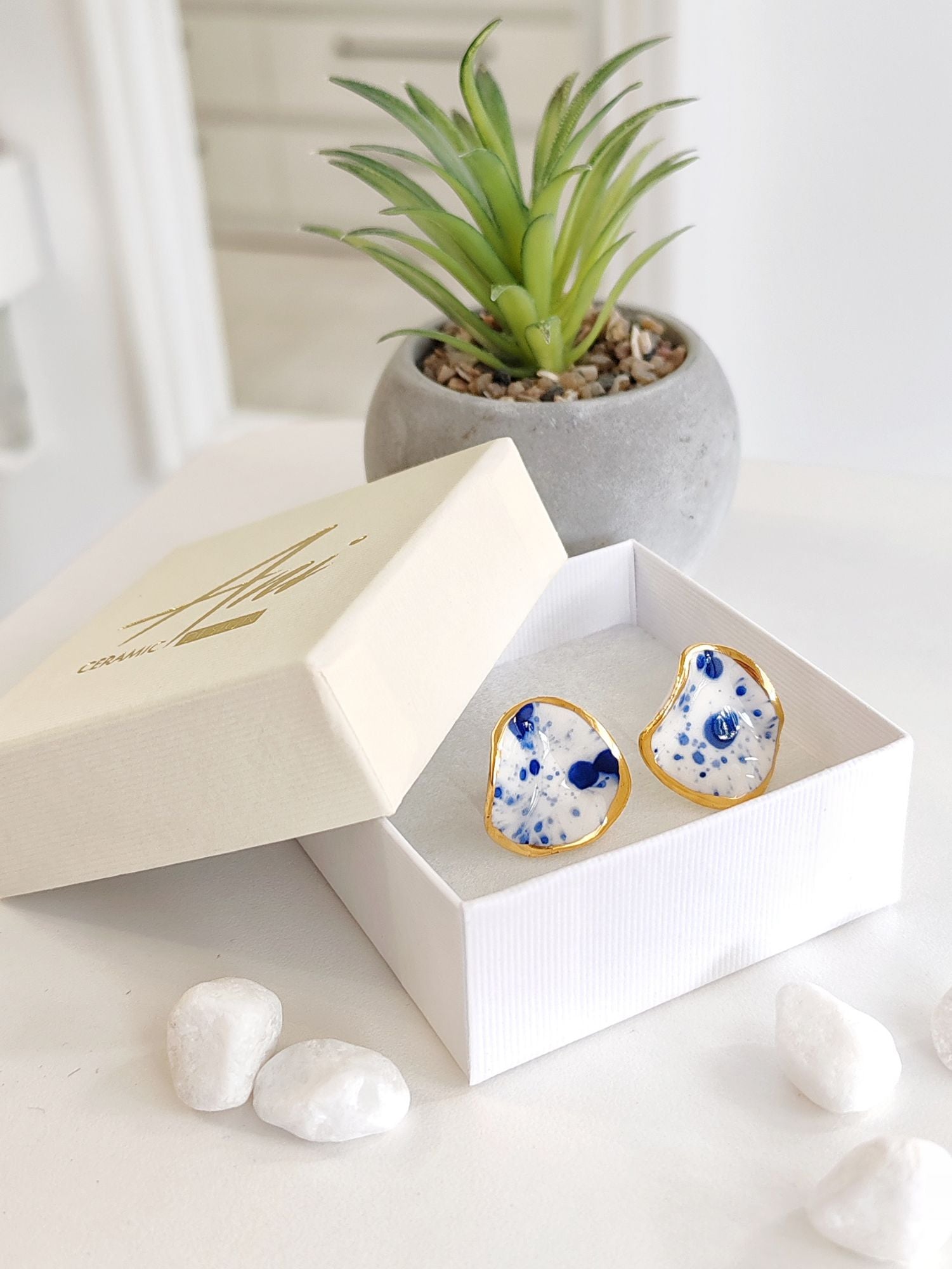 Midi Petals Splash Blue